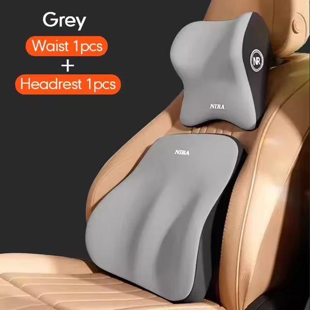 Reposacabezas Universal de espuma viscoelástica para coche, cojín Lumbar para espalda, almohada Lumbar cómoda para el cuello, accesorios generales para el coche