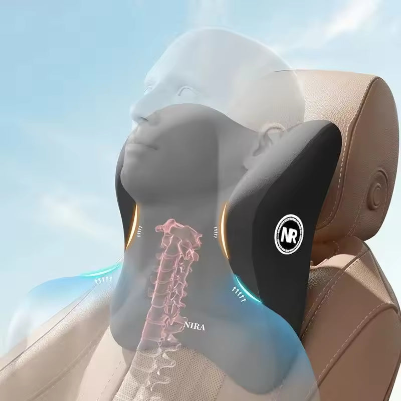 Reposacabezas Universal de espuma viscoelástica para coche, cojín Lumbar para espalda, almohada Lumbar cómoda para el cuello, accesorios generales para el coche