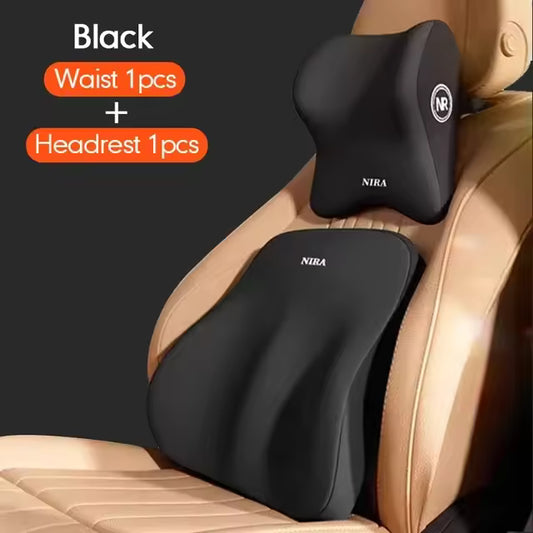 Reposacabezas Universal de espuma viscoelástica para coche, cojín Lumbar para espalda, almohada Lumbar cómoda para el cuello, accesorios generales para el coche