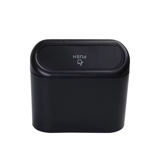 Cubo de basura para coche, caja de almacenamiento colgante para basura de vehículo, cubo de basura cuadrado negro, accesorios de Interior de coche
